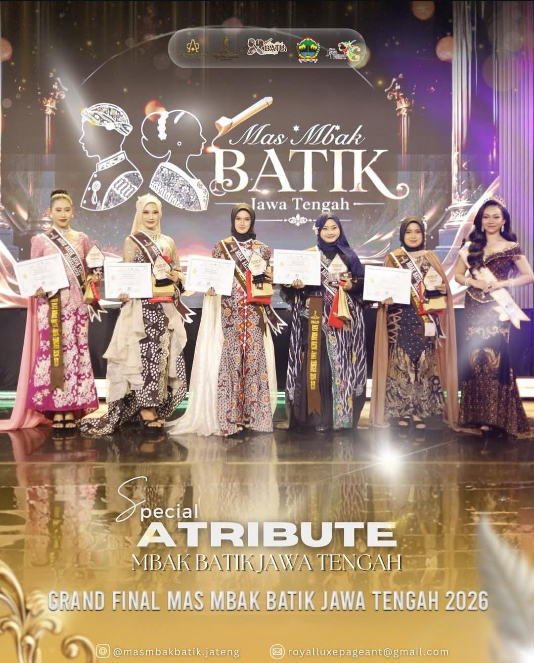 Grand Final Mas Mbak Batik Jawa Tengah 2026 Sukses Digelar, Ajang Pelestarian Batik dan Talenta Generasi Muda Didukung Kreen Indonesia