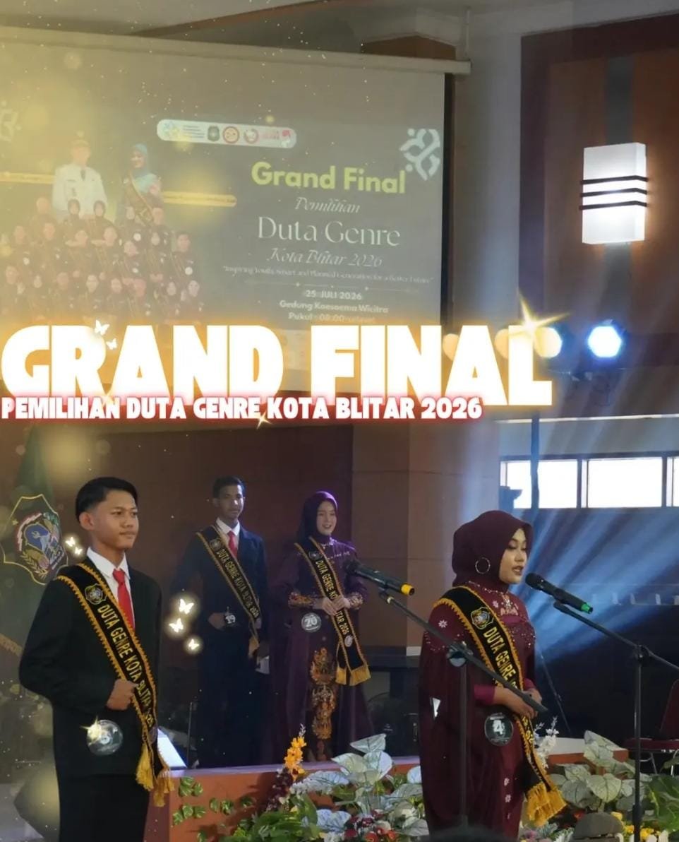 Duta Genre Kota Blitar 2026 Sukses Digelar, Wadah Generasi Muda untuk Tumbuh sebagai Role Model Inspiratif; Voting Favorit Bersama Kreen Indonesia
