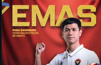 Jendi Pangabean Raih Emas Para Renang ASEAN Para Games 2025