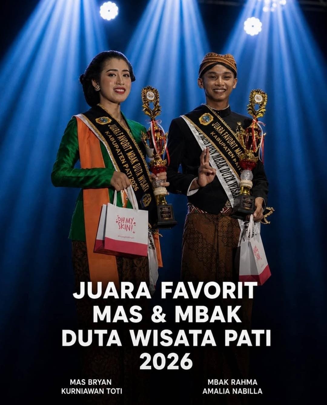 Mas dan Mbak Duta Wisata Kabupaten Pati 2026 Kenalkan Potensi Daerah, Kreen Indonesia Dukung Voting Digital Favorit