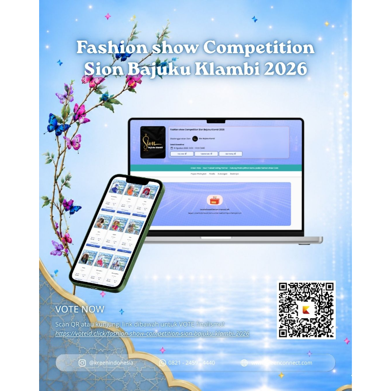 Fashion Show Competition Sion Bajuku Klambi 2026 Tampilkan Gaya dan Kreativitas Peserta, Kreen Indonesia Perkuat Interaksi Voting Digital