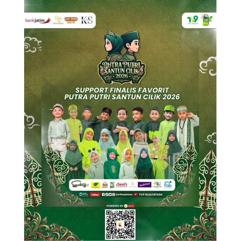 Putra Putri Santun Cilik Favorit 2026 Jadi Wadah Anak Tumbuhkan Keberanian dan Percaya Diri, Kreen Indonesia Warnai Dukungan Digital