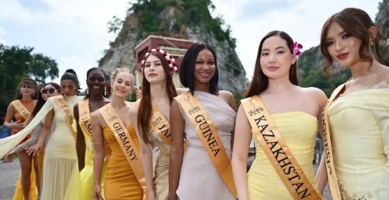 Finalis Miss Global 2026 Jelajahi Khao Ngu Stone Park, Ada Angela Lillo